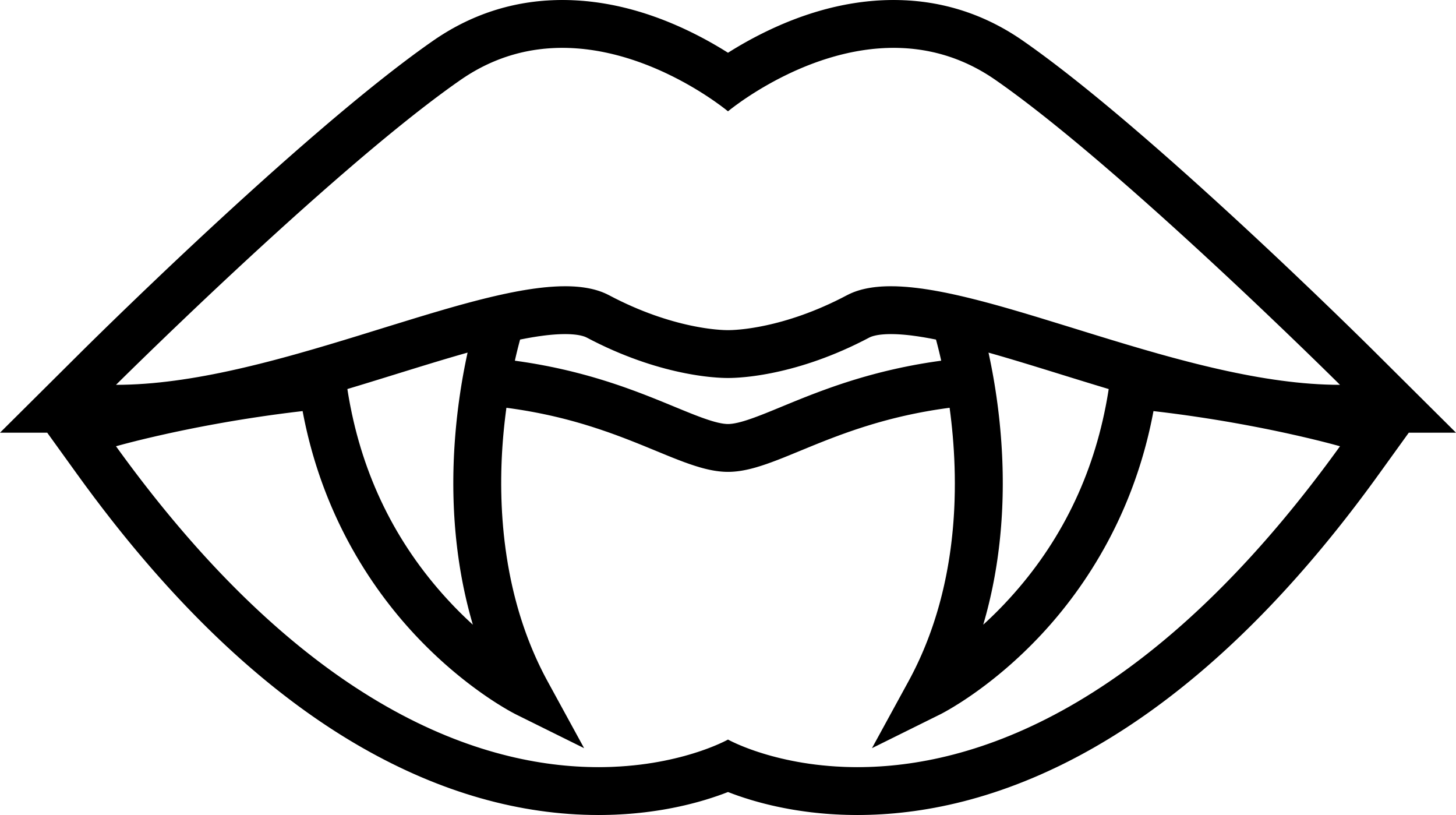 Mouth Lips With Fangs Outline Line Art Illustration Svg Free Vectors